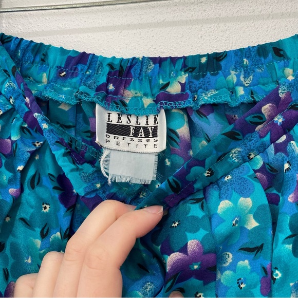 Vintage Floral Pleated Mini Skirt - Picture 5 of 5